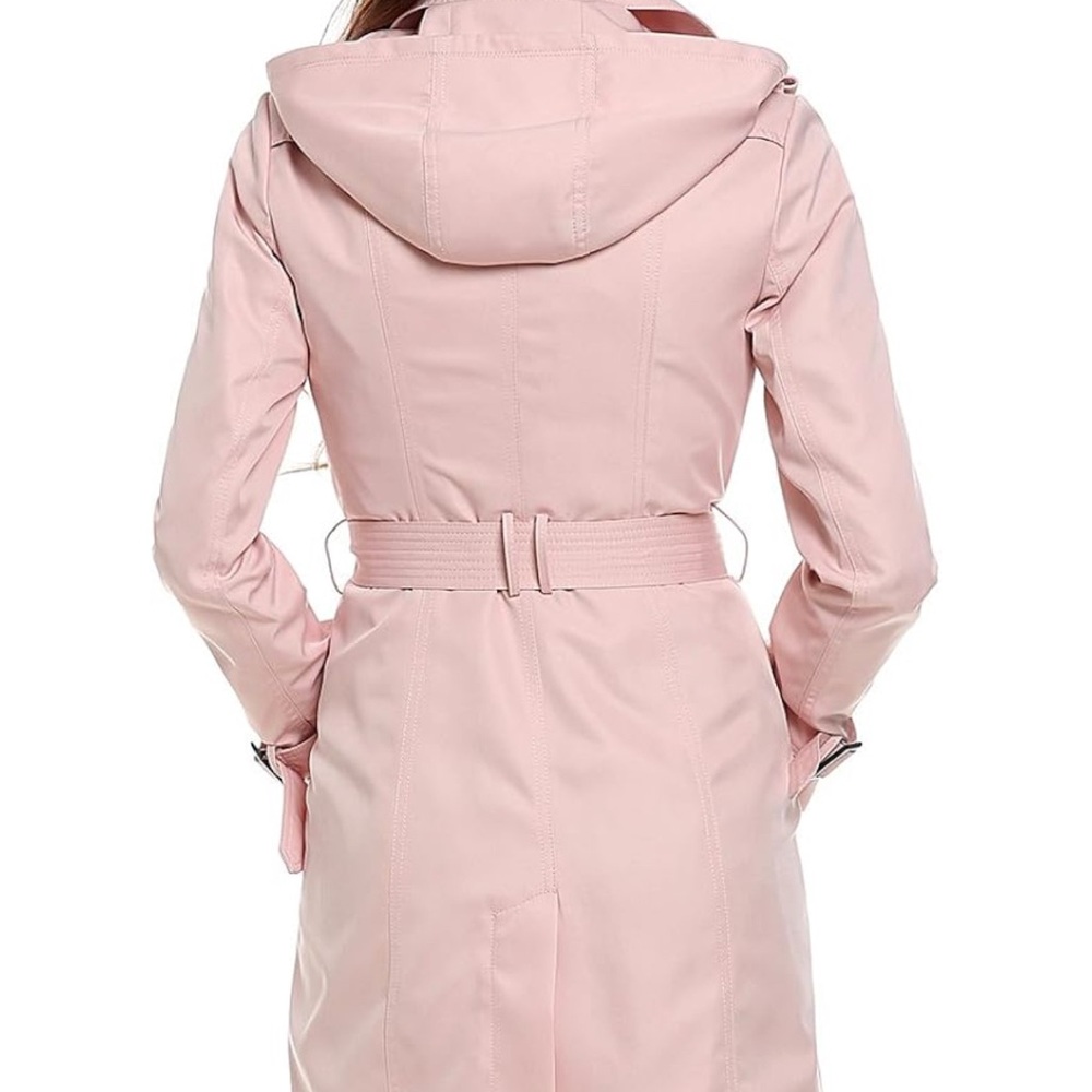 Women's Waterproof Pink Trench Coat XS - Picture 2 of 4